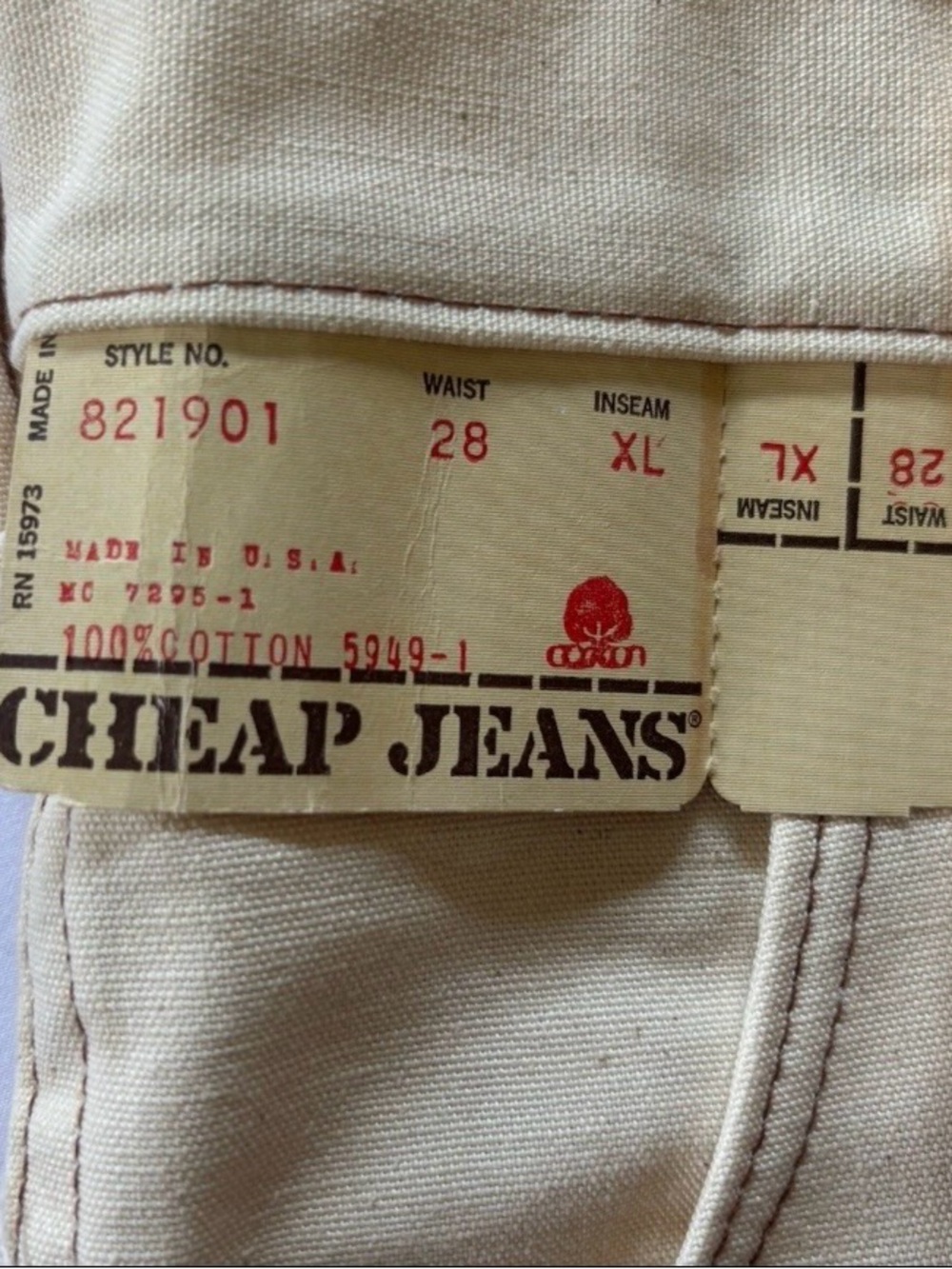 True Vintage 70s Hand Painted Bell Bottom Jeans Rainbow RARE NWT Boho Hippie - Picture 8 of 15